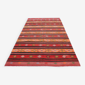 Turkish kilim rug,361x182 cm,n-182.