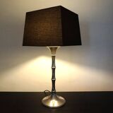 Table lamp made of chrome-plated
