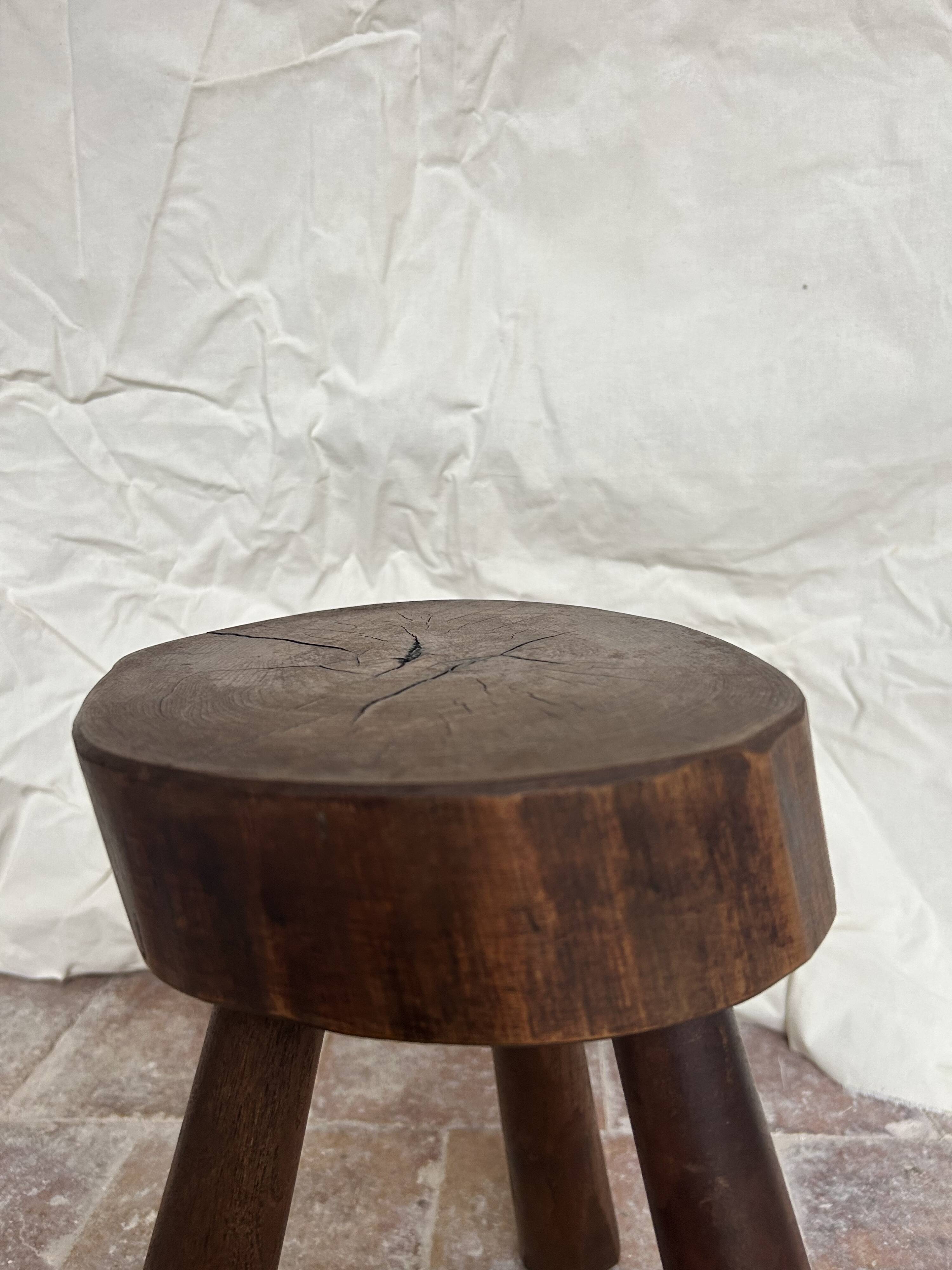 Brutalist tripod stool