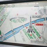Poster framed "along the seine"
