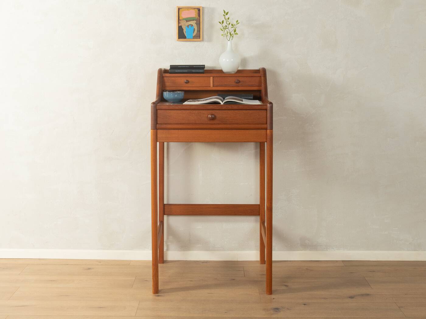 Bureau debout en teck par D-Scan, Danemark, années 1960.