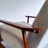 1960 Henryk Lis Armchairs in Water Green