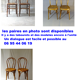 2 chaises bistrot par Fischel 1930 assises bois