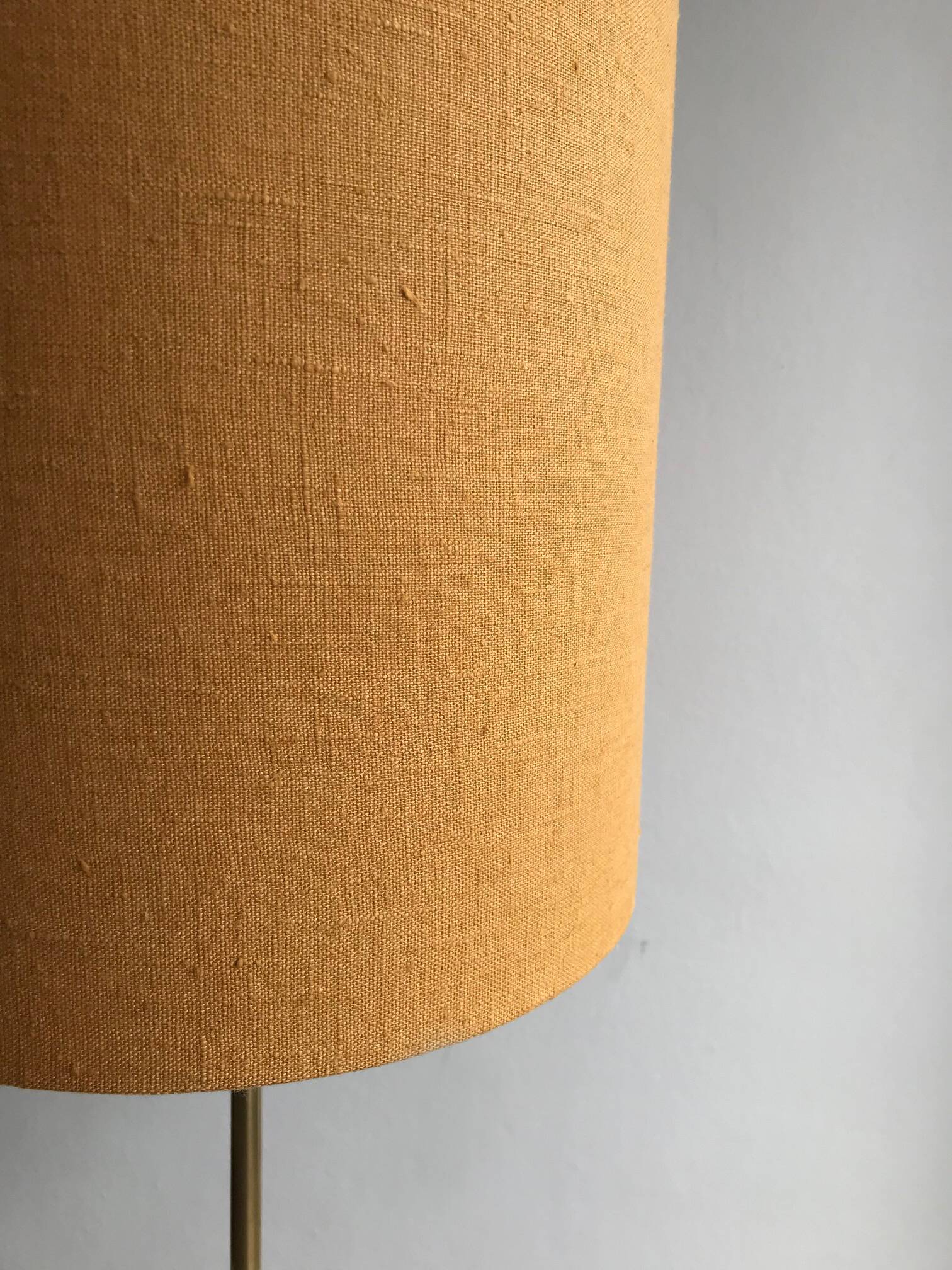 Scandinavian teak and brass floor lamp 1960