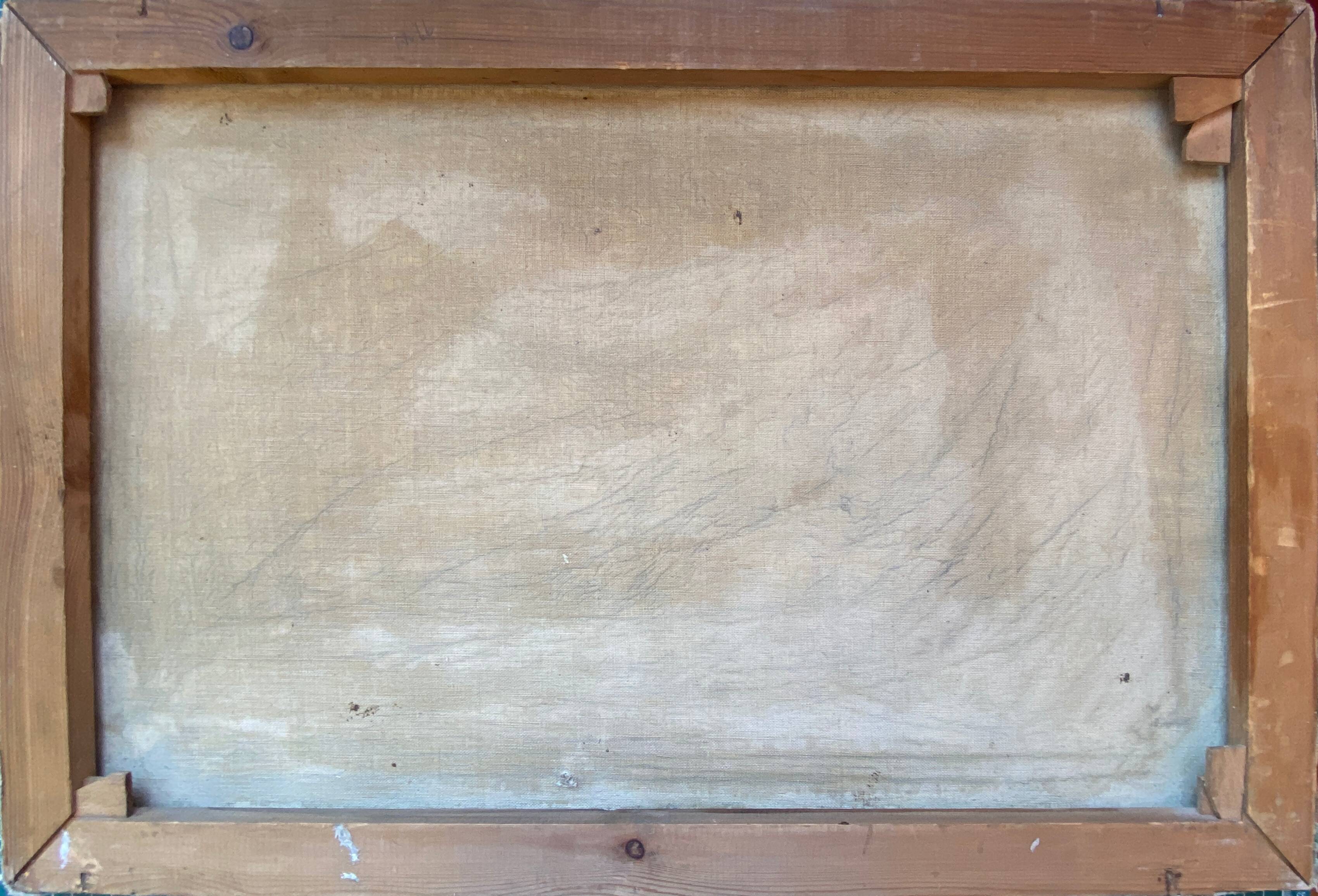 HST Marine painting "Sailboats on rough seas" circa 1900