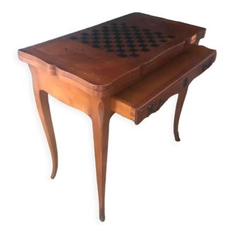 Games table Louis XV marquetry style