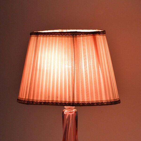 Lampe de table en cristal Val St-Lambert Belgique vintage 1960s