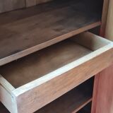 Art deco wardrobe in light oak