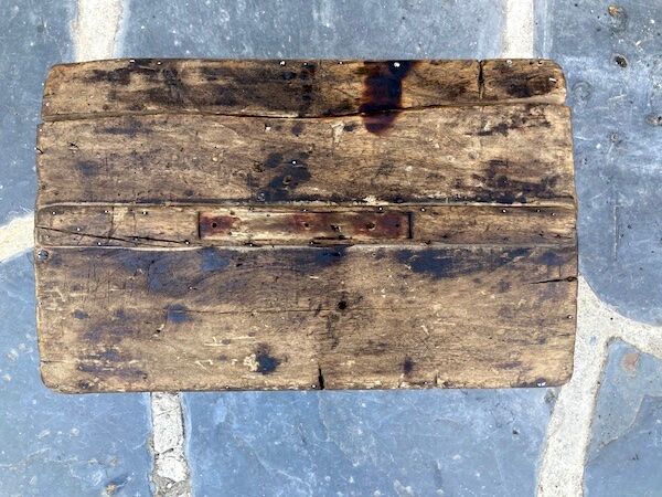 Old small wooden trunk