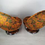 Ball Chairs Space Age Vintage, 1970s, Set of 2