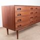 Large double chest of drawers, Danish in teak, 8 drawers, by Dyrlund 1960.