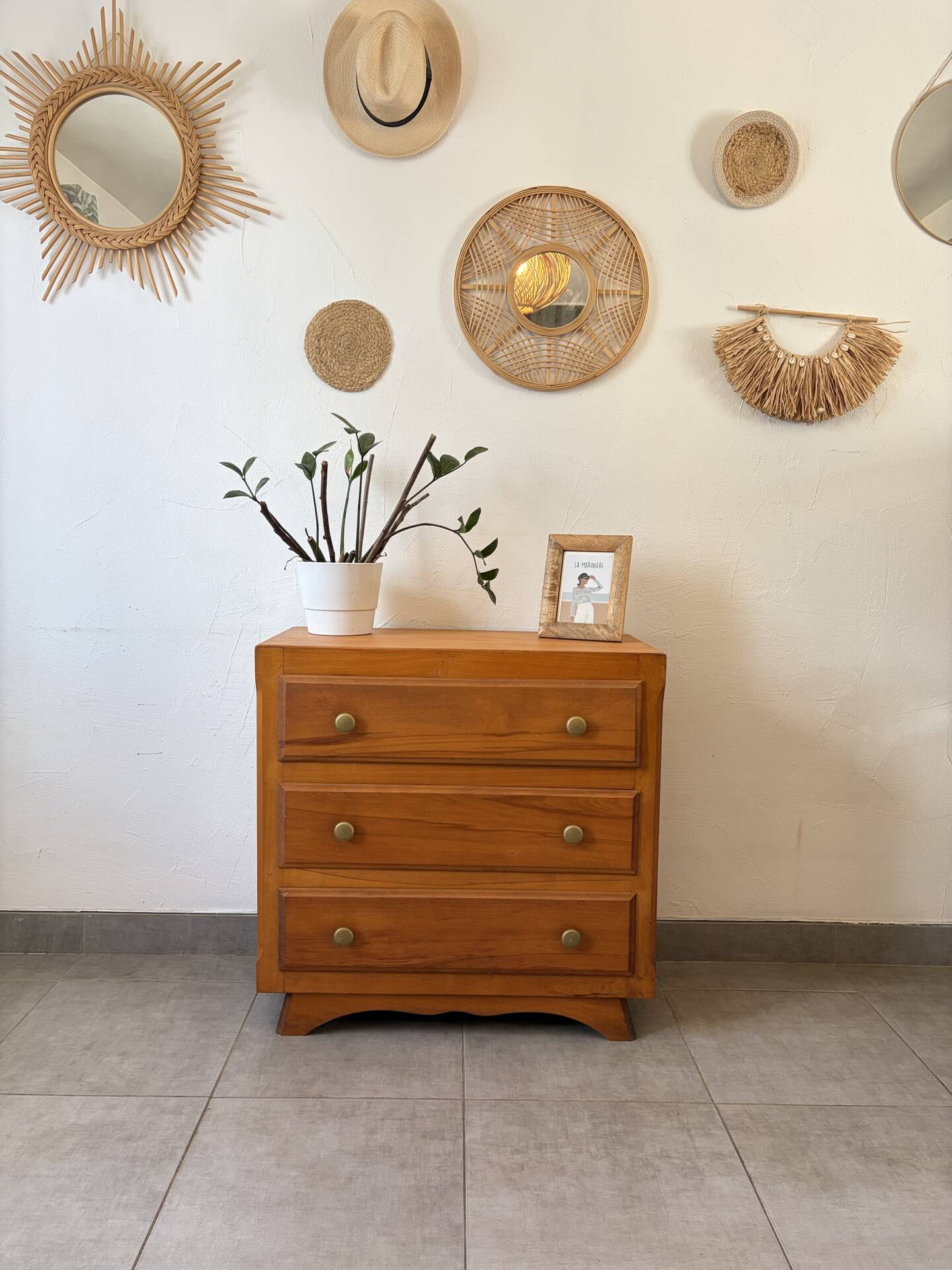 Vintage oak chest of drawers