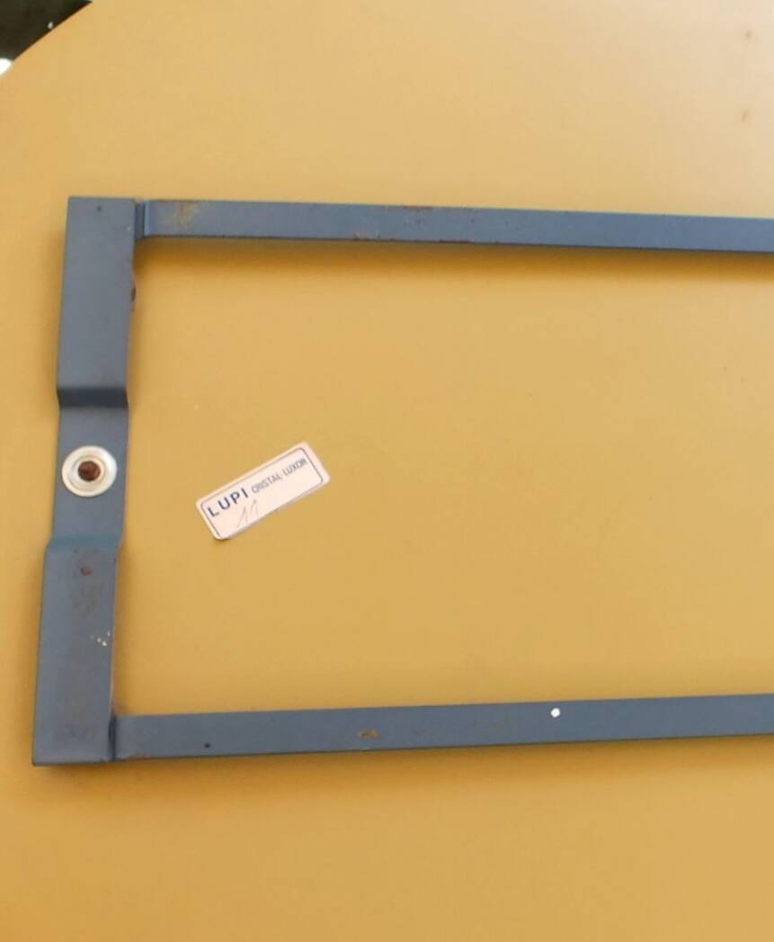 Vintage Antonio Lupi Luxor Crystal Art Mirror in Pink Copper 1950