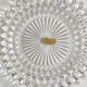 Glass dish with English silver-plated metal rim