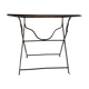 Folding riveted iron table