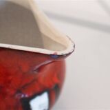 Italian vase with ceramic handle 1960