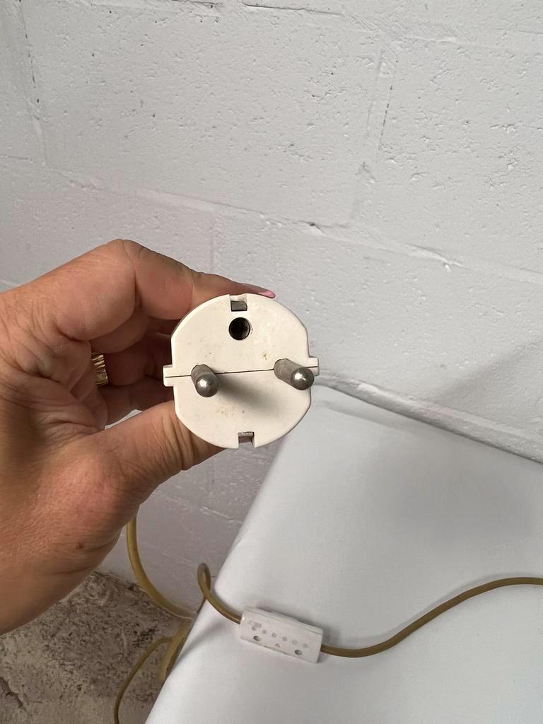 Vintage double flower table lamp golden