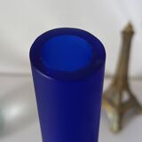 Vase soliflore vintage bleu cobalt