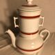 Teapot Pillivuyt and 4 vintage ceramic cups