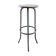 Wooden and metal high stool, 1960s