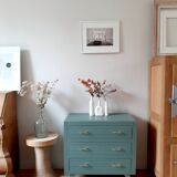 Commode vintage pieds compas