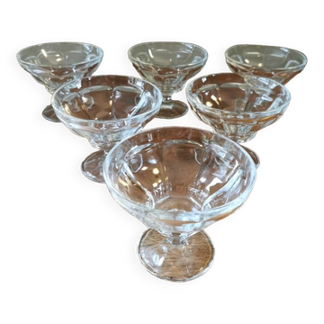 6 coupes à Champagne art déco