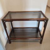Console vintage en rotin