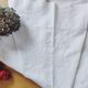 190 x 260 cm "CK" antique linen flat sheet