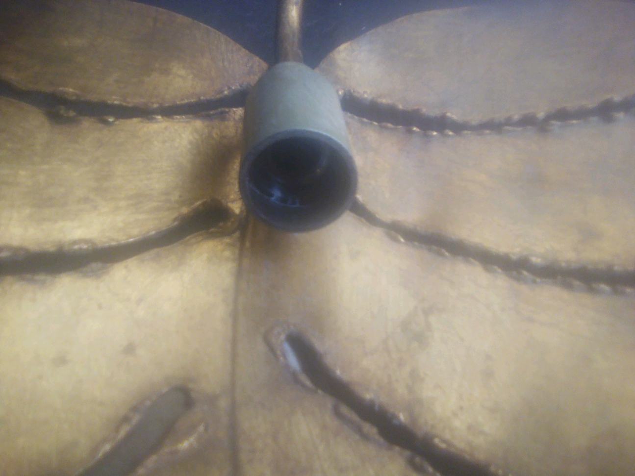 Wall light golden leaf