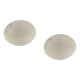 Murano Glass White Swirl Flushmounts Set of 2