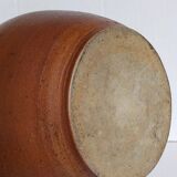 High potter's vase with flared neck with tachist enamel