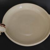 Egg cups with servant, series of eight stoneware signed arts ceram grand feu XX