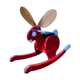 Vintage Rocking Rabbit Red by Björn Dahlström for Playsam