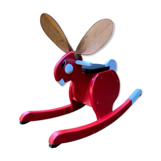 Vintage Rocking Rabbit Red by Björn Dahlström for Playsam