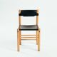 Chaises Ibisco en cuir et hêtre, Italie 1970, lot de 2