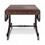 Table basse à volet en acajou de style anglais