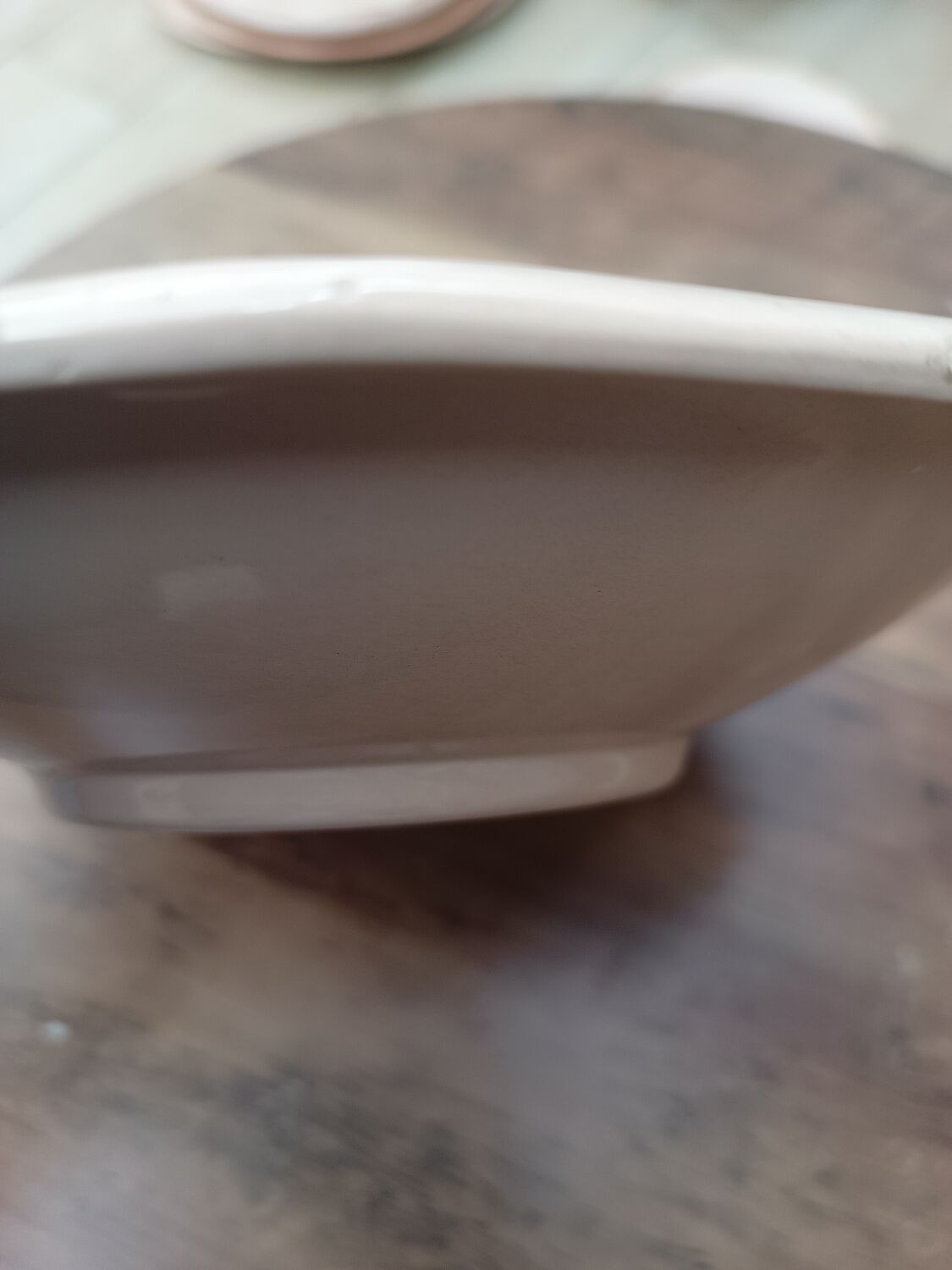 Round dish digoin Sarreguemines France