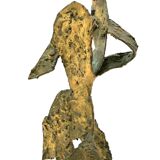 Statuette futuristica 24 in bronze by Lorena Berg, anni '20