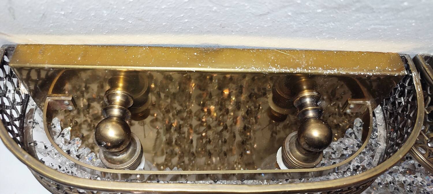 Par de lámparas de pared. España, 1960s.