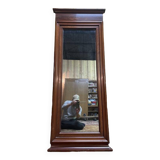 Louis Philippe solid mahogany mirror between two