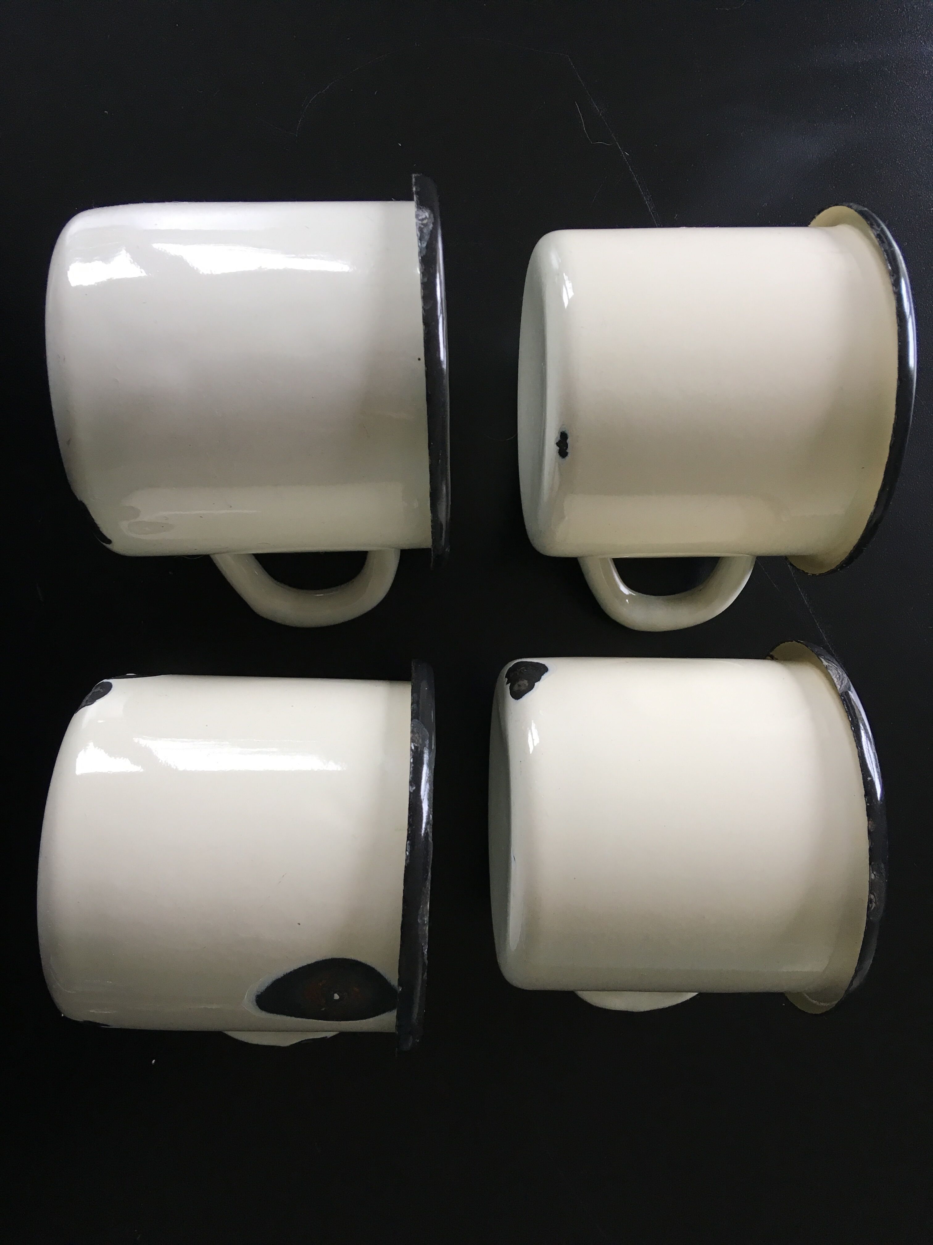 Enamel cups