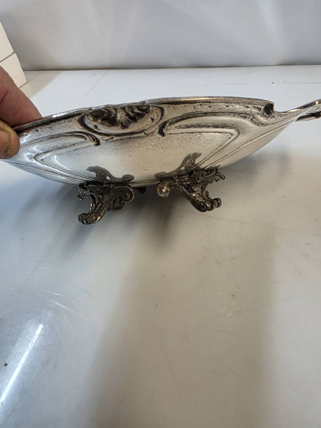 Louis XV style silver-plated metal centerpiece