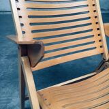 Set of Mid-Century Modern Design Rex Folding Chairs by Niko Kralj for Stol Kamnik, 1980s