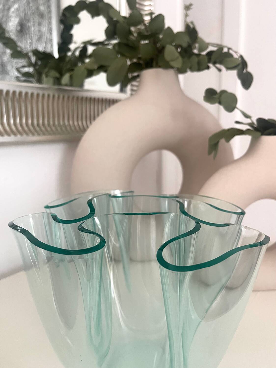 Plexi handkerchief vase 1980