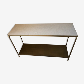 marble and brass console