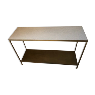 marble and brass console
