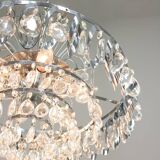Vintage Viennese Medium Sized Crystal Chandelier, 70s