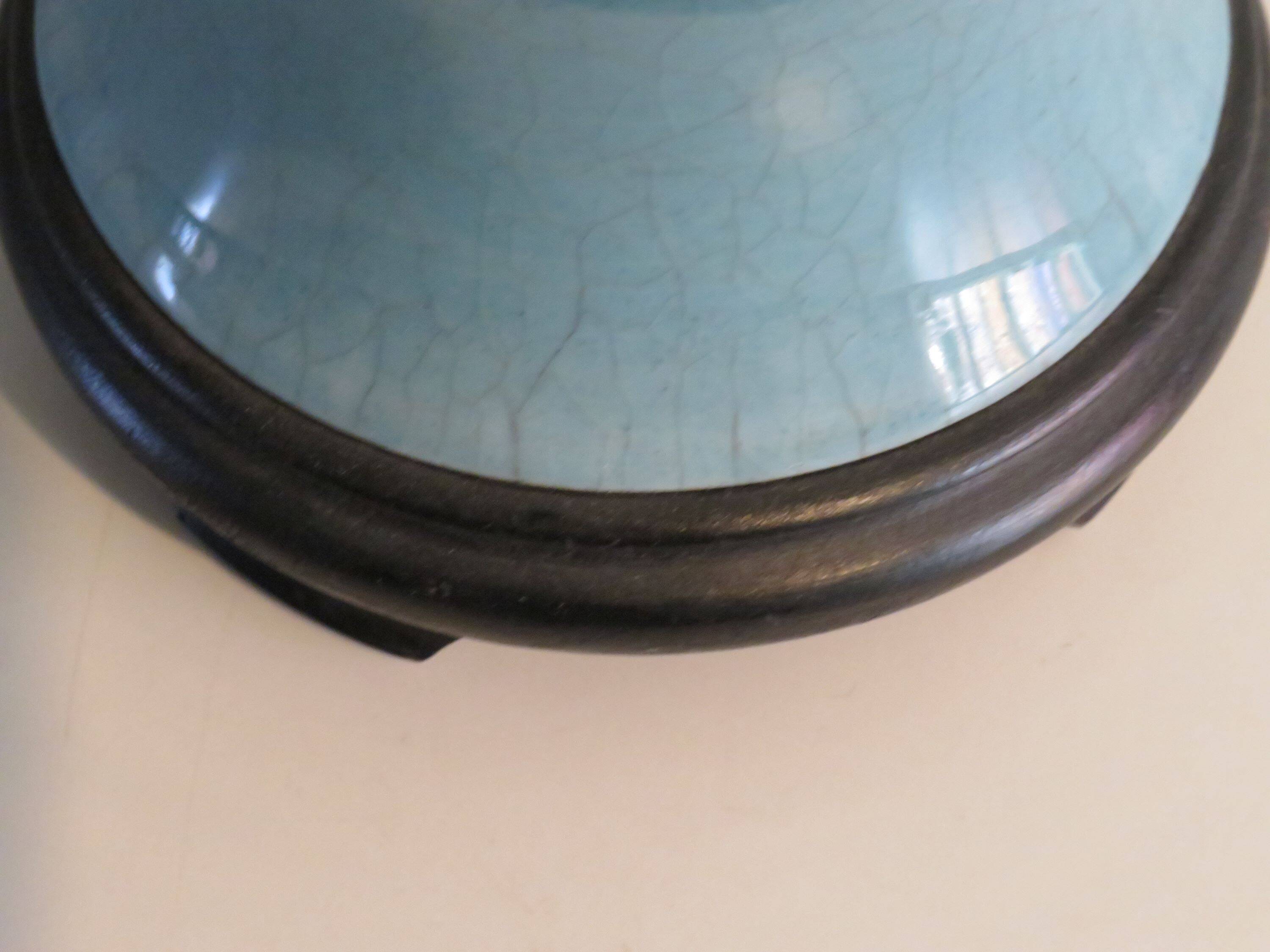 Lampe de table vintage en céramique avec abat-jour sur mesure.