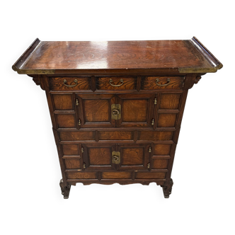 Korean furniture in wood and brass
