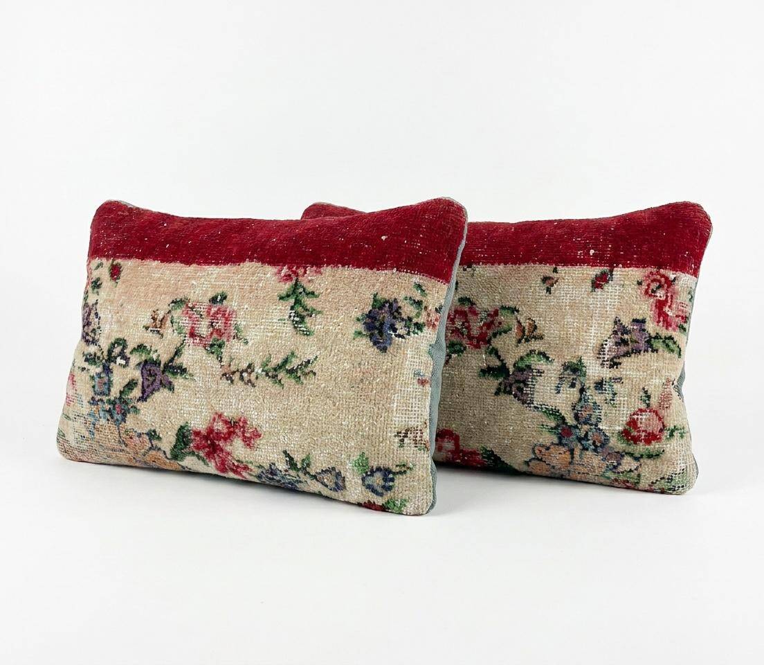 Set of 2 vintage Turkish cushion covers 41x61 cm